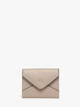 Portemonnee Leder Yves renard Beige enveloppe 29250